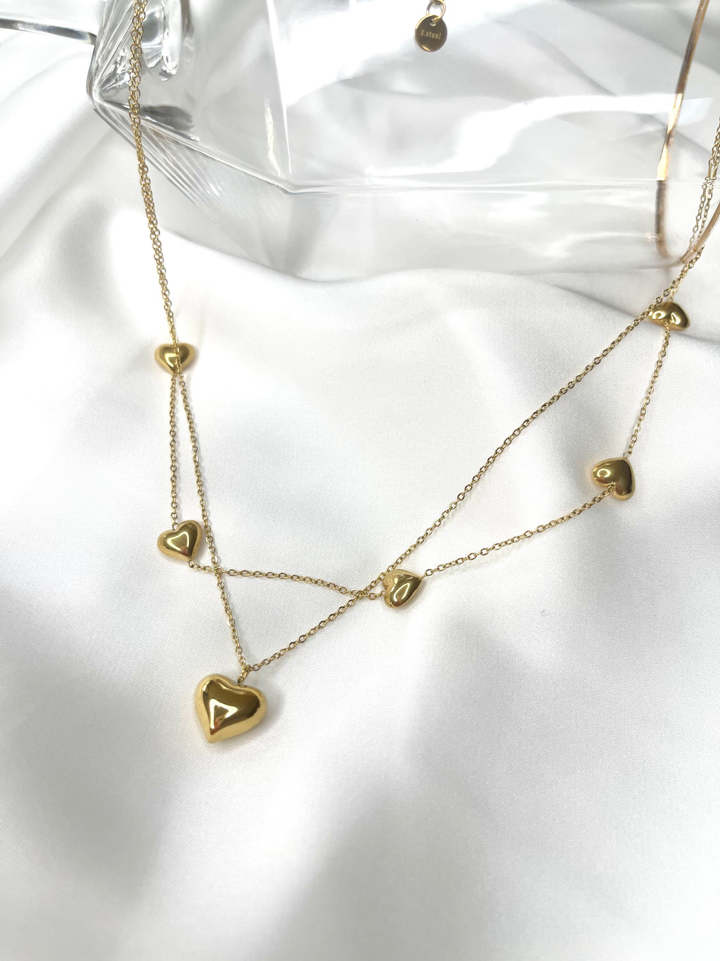 Collana cuori danzanti