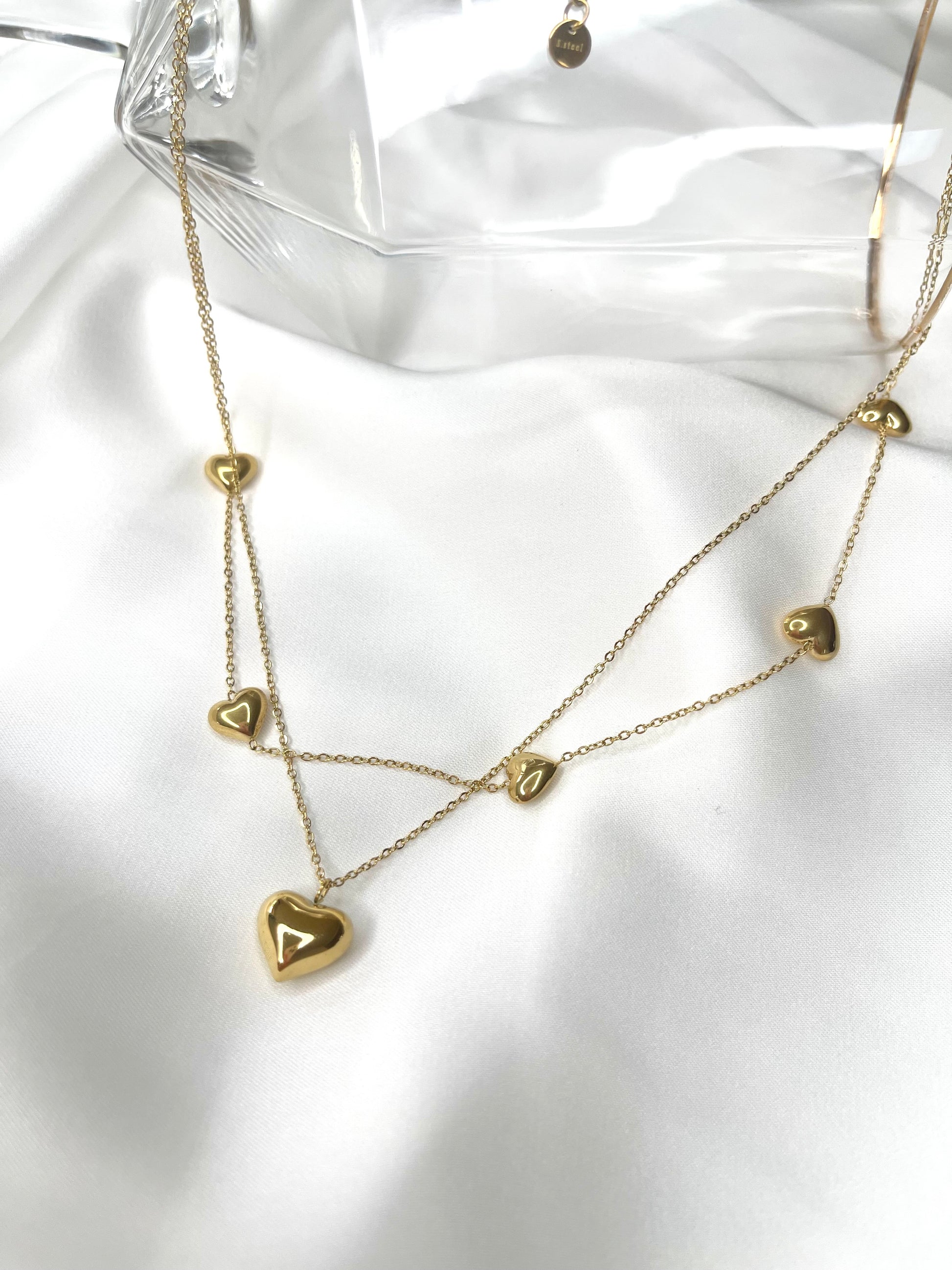 Collana cuori danzanti