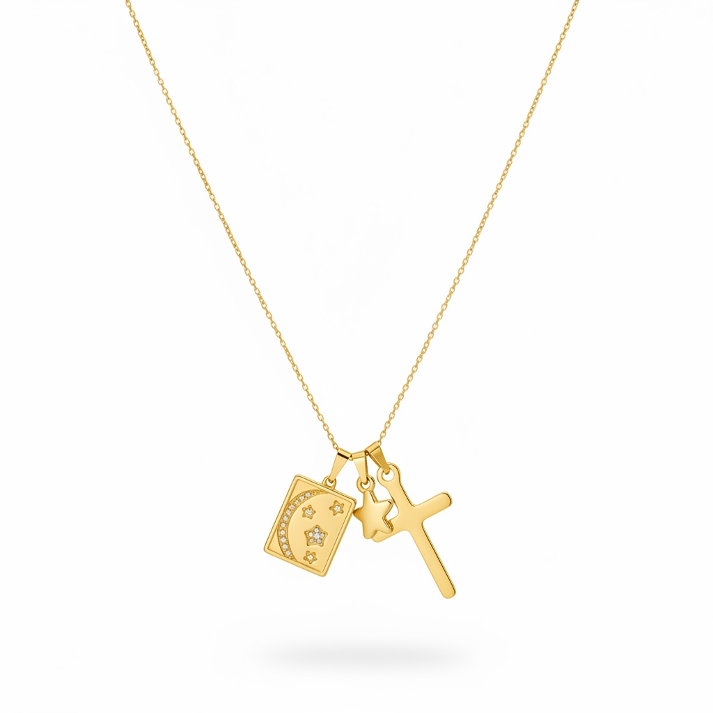 Collana tris charms