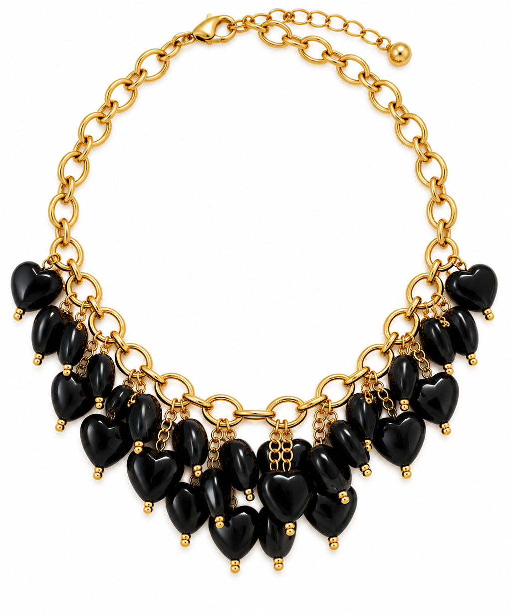 Collana pioggia di cuori