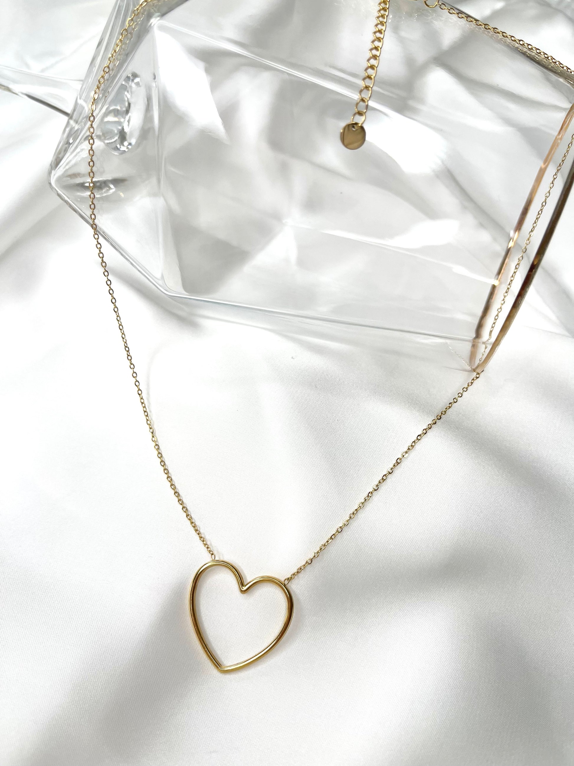 Collana minimal cuore grande