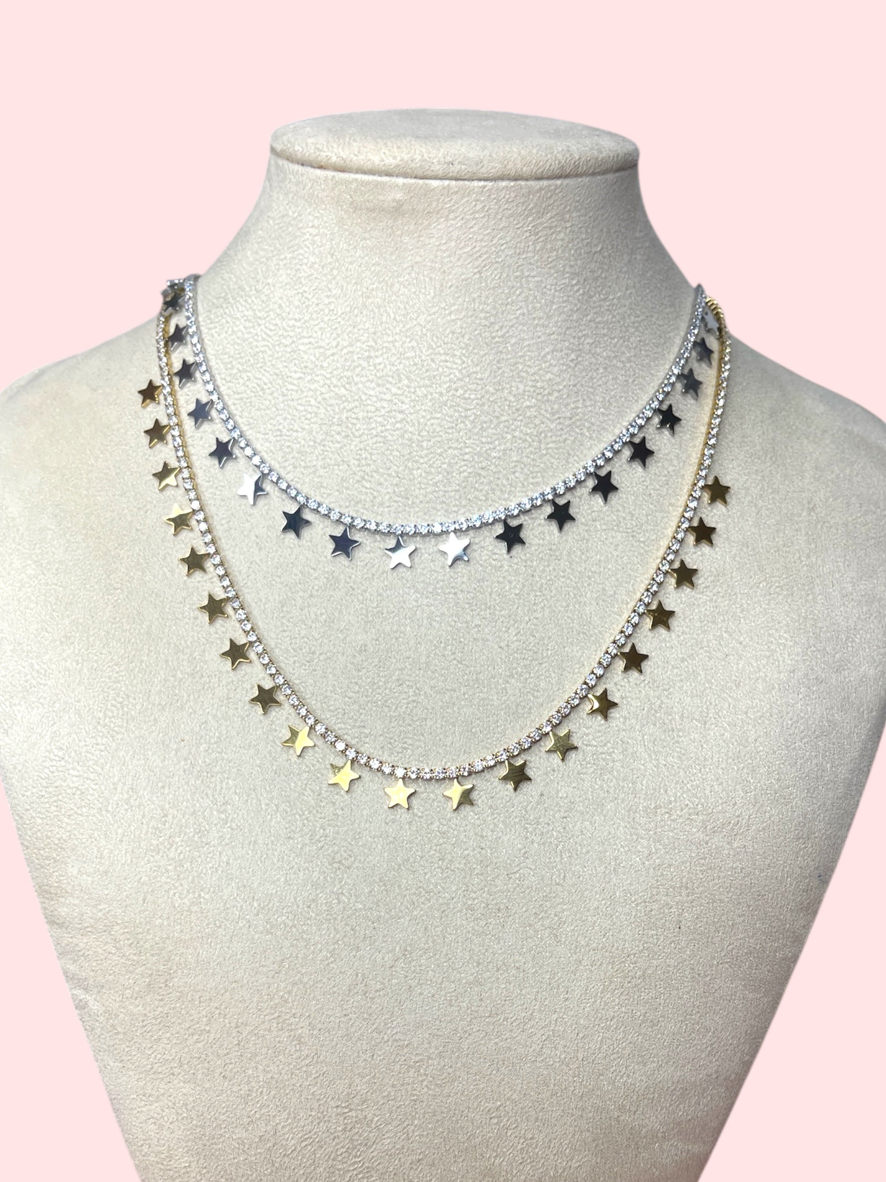 Collana tennis stellina