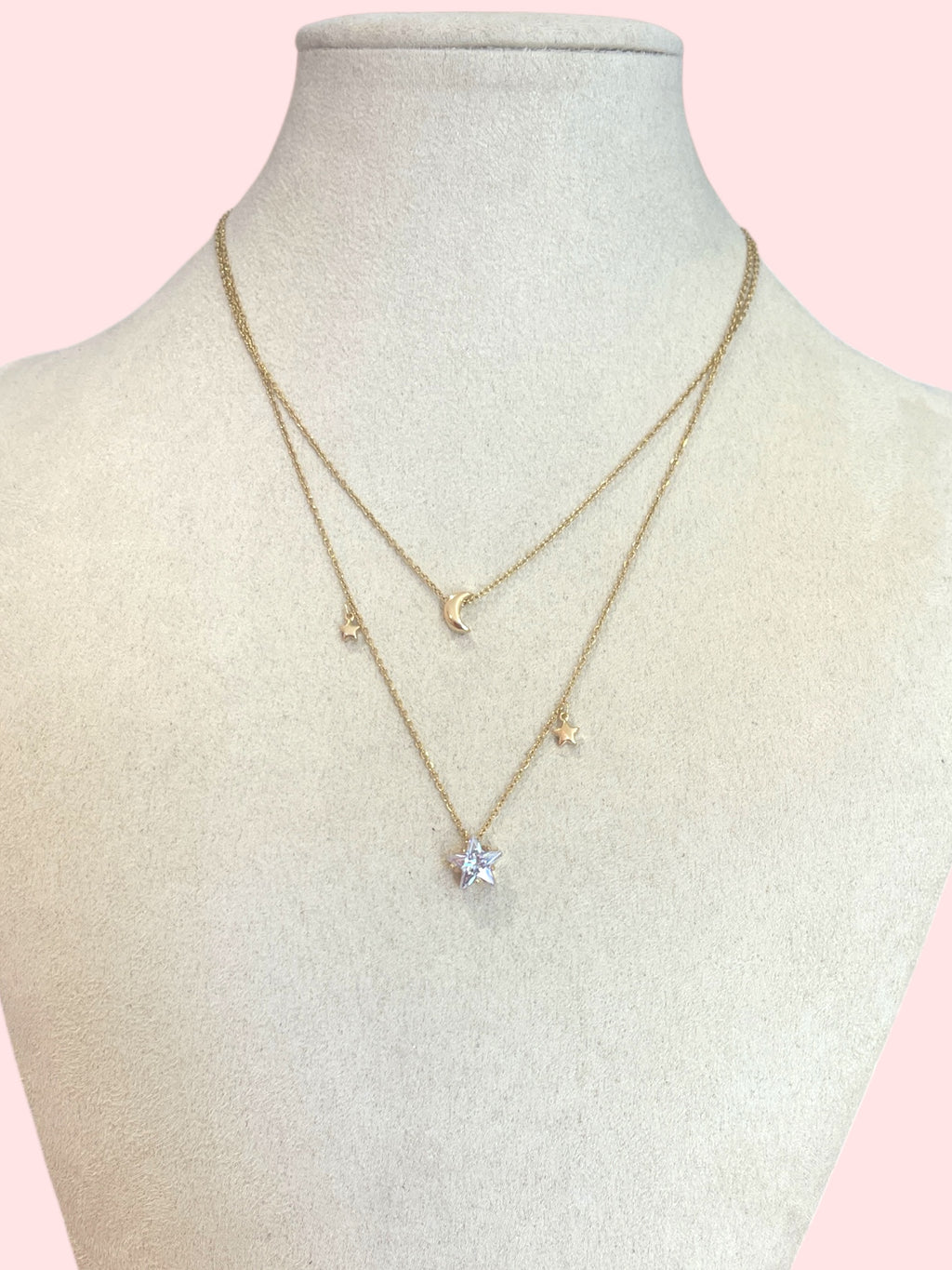 Collana bis stella luna