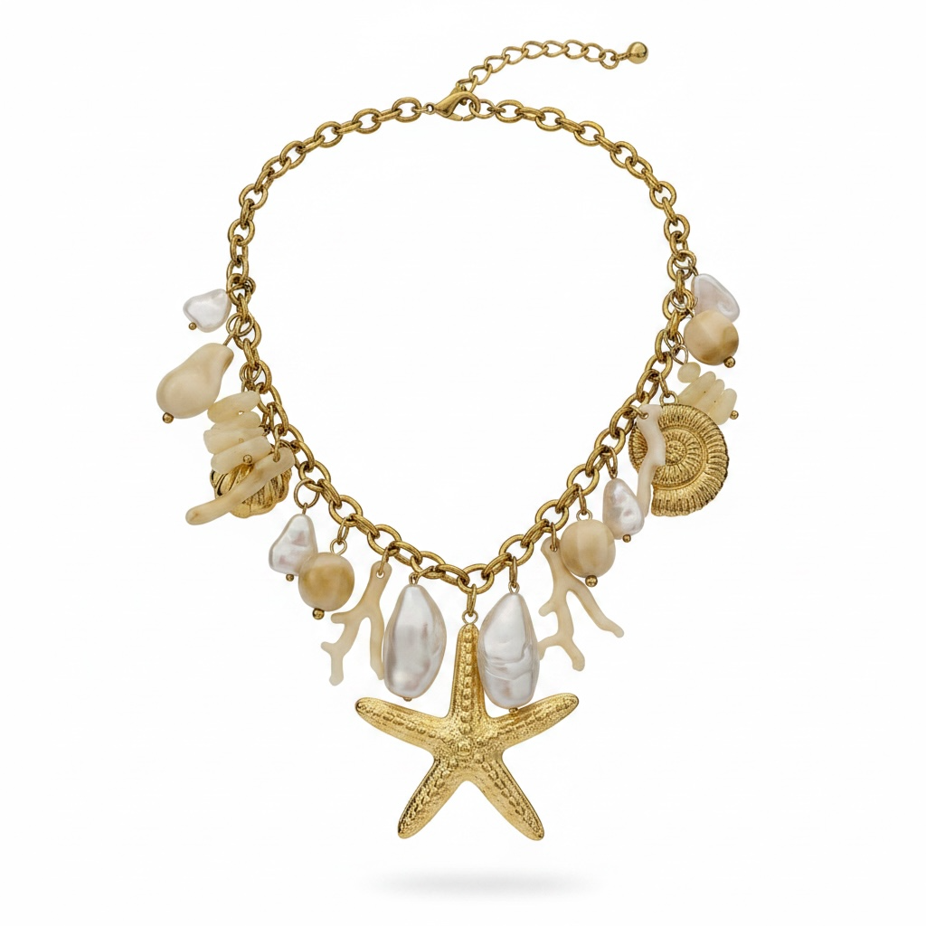 Collana corallo marino