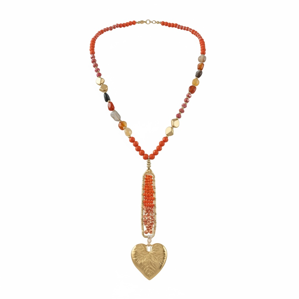 Collana long heart