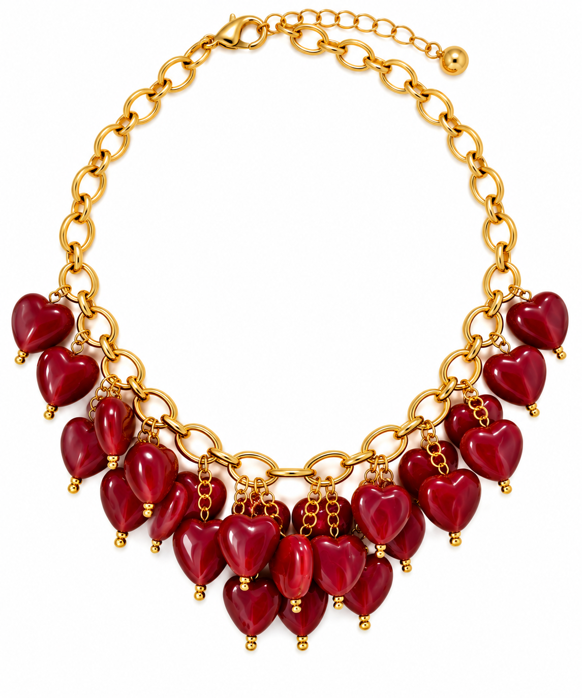 Collana pioggia di cuori