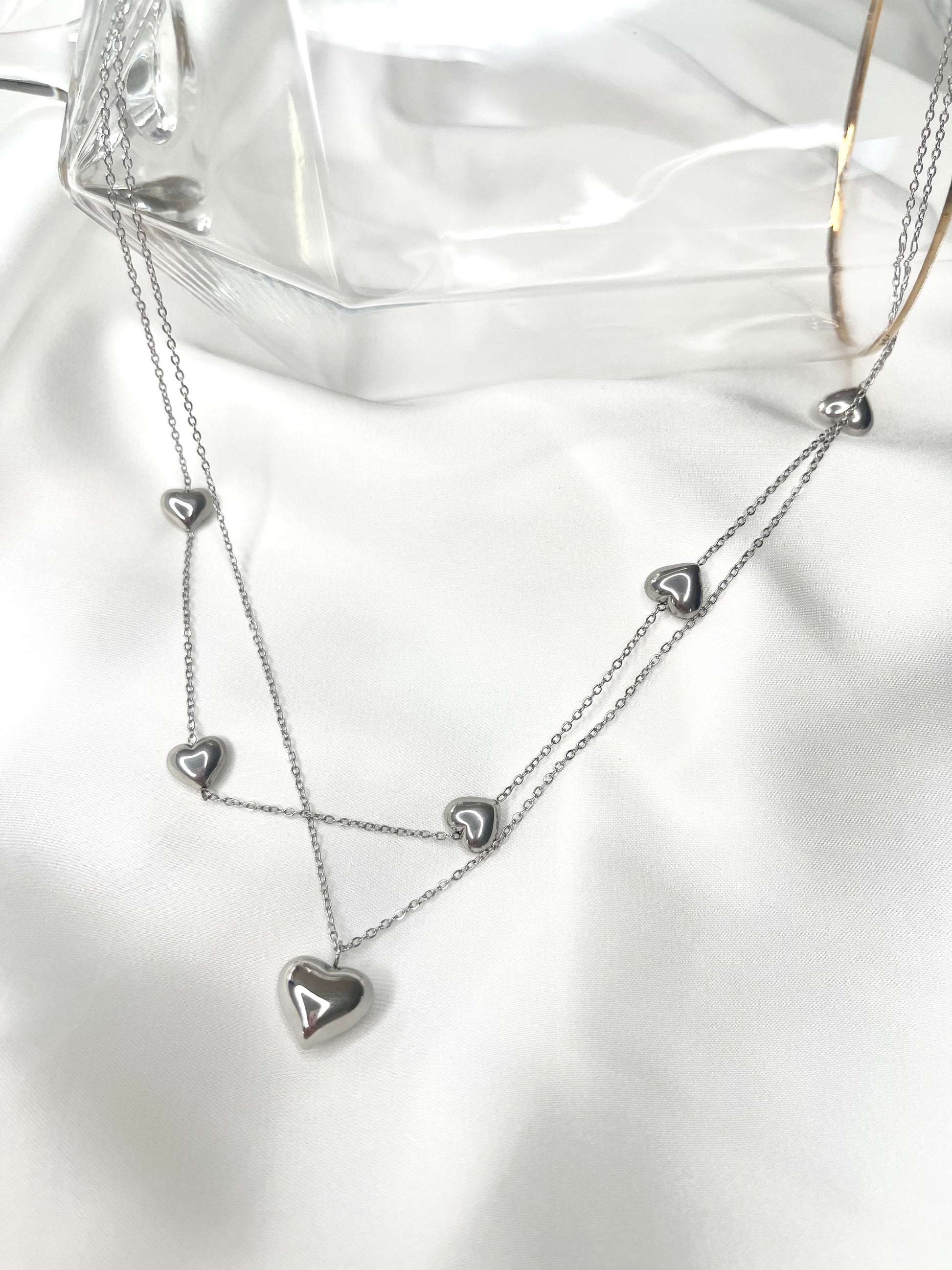 Collana cuori danzanti