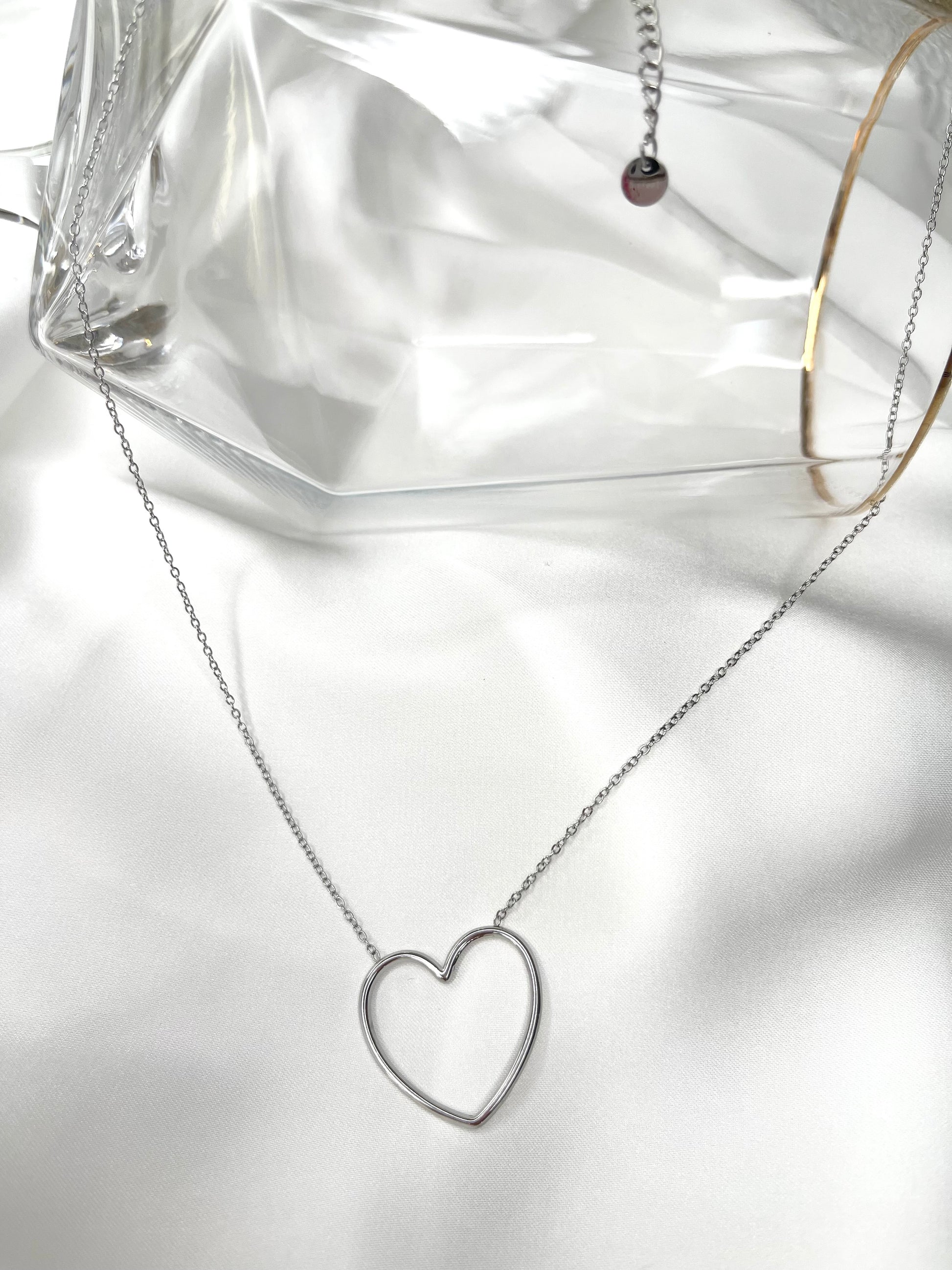 Collana minimal cuore grande