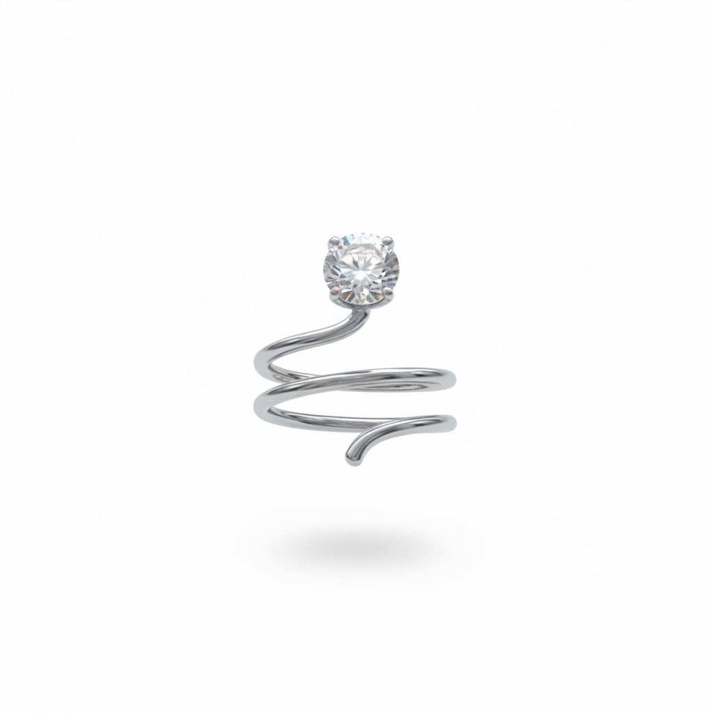 Anello circle strass