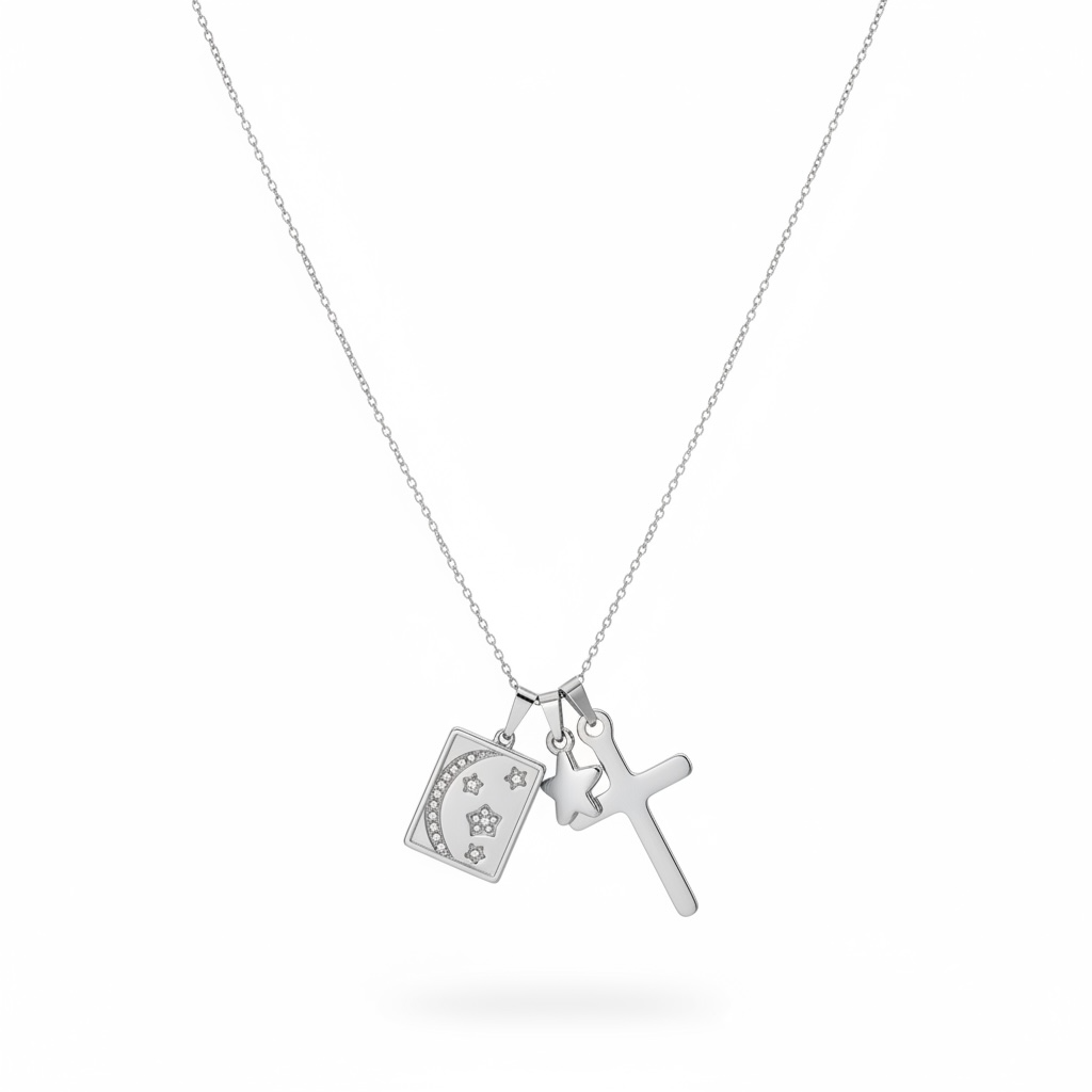 Collana tris charms
