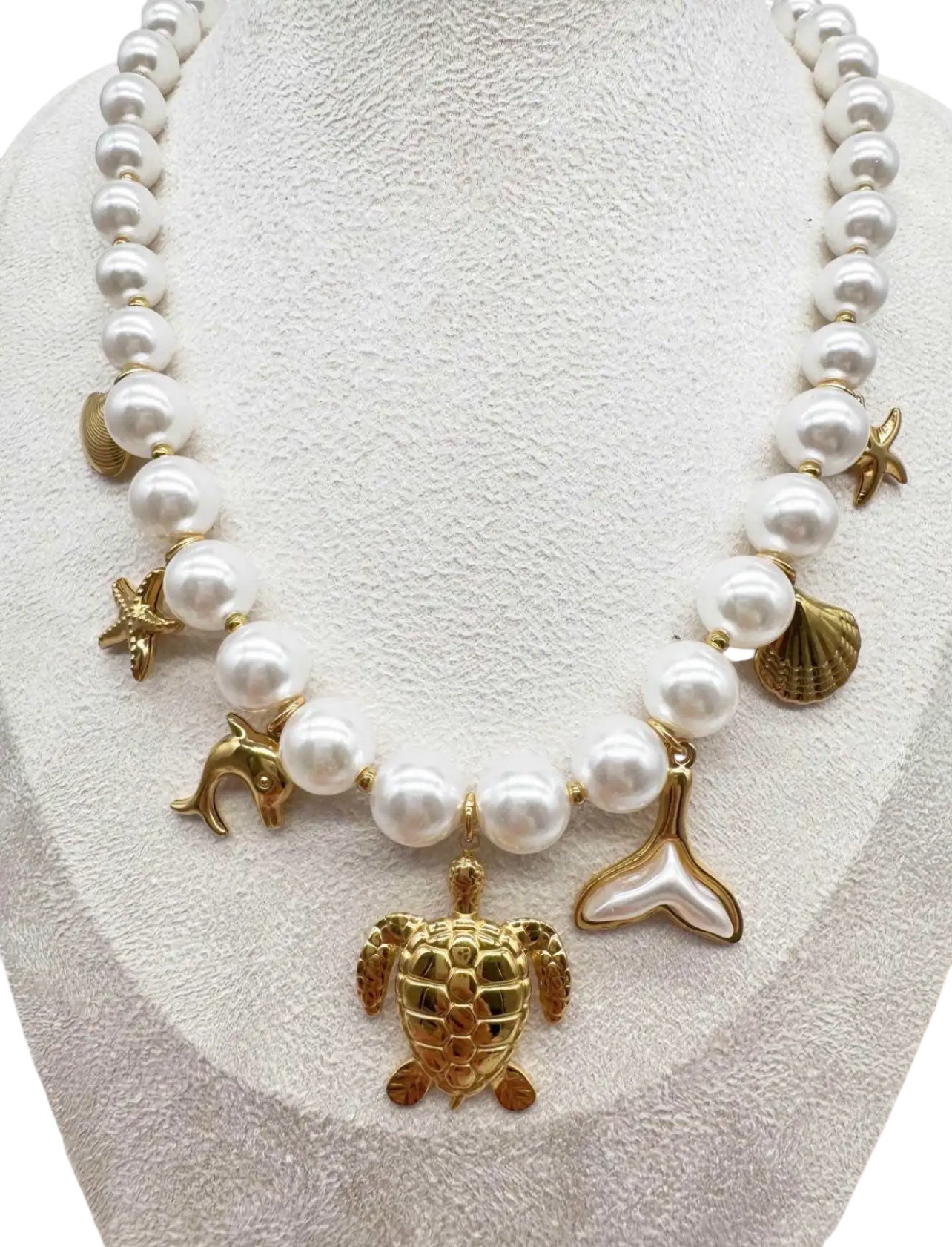 Collana marina perle grandi