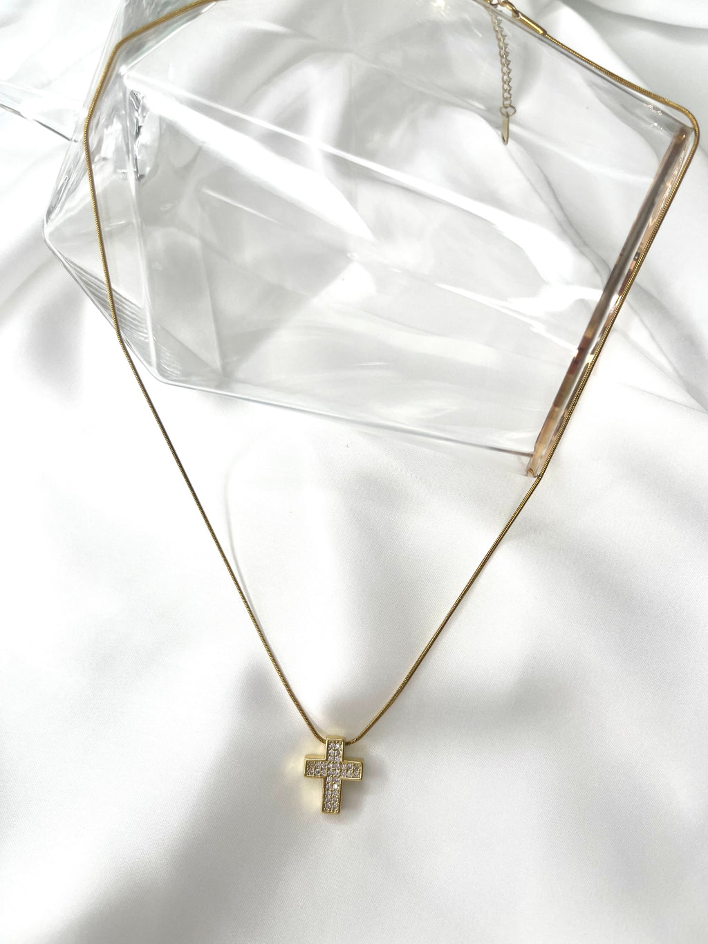 Collana croce luminosa