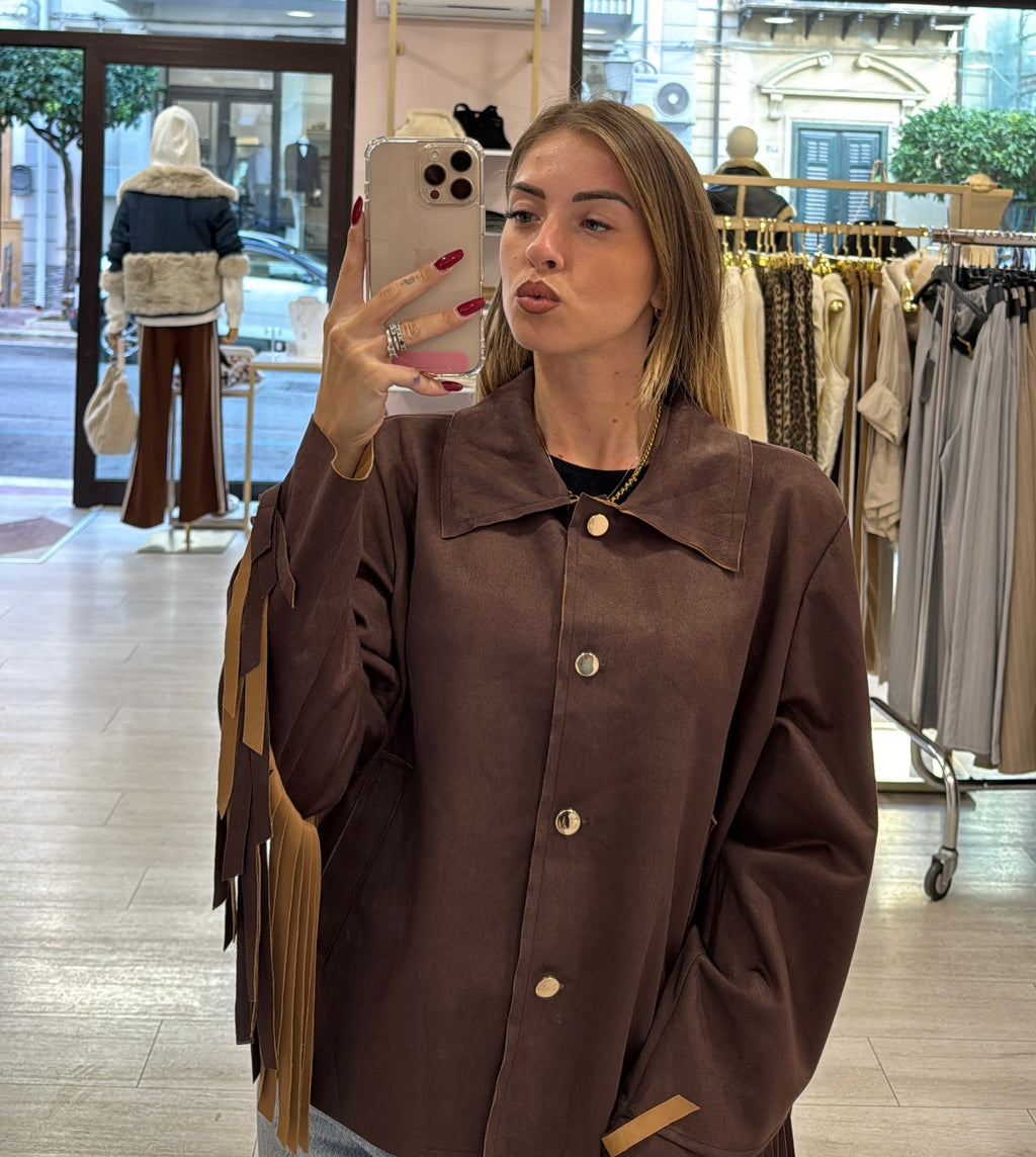 Giacca camicia Frange