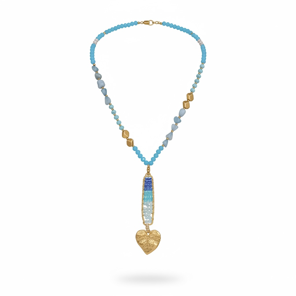 Collana long heart