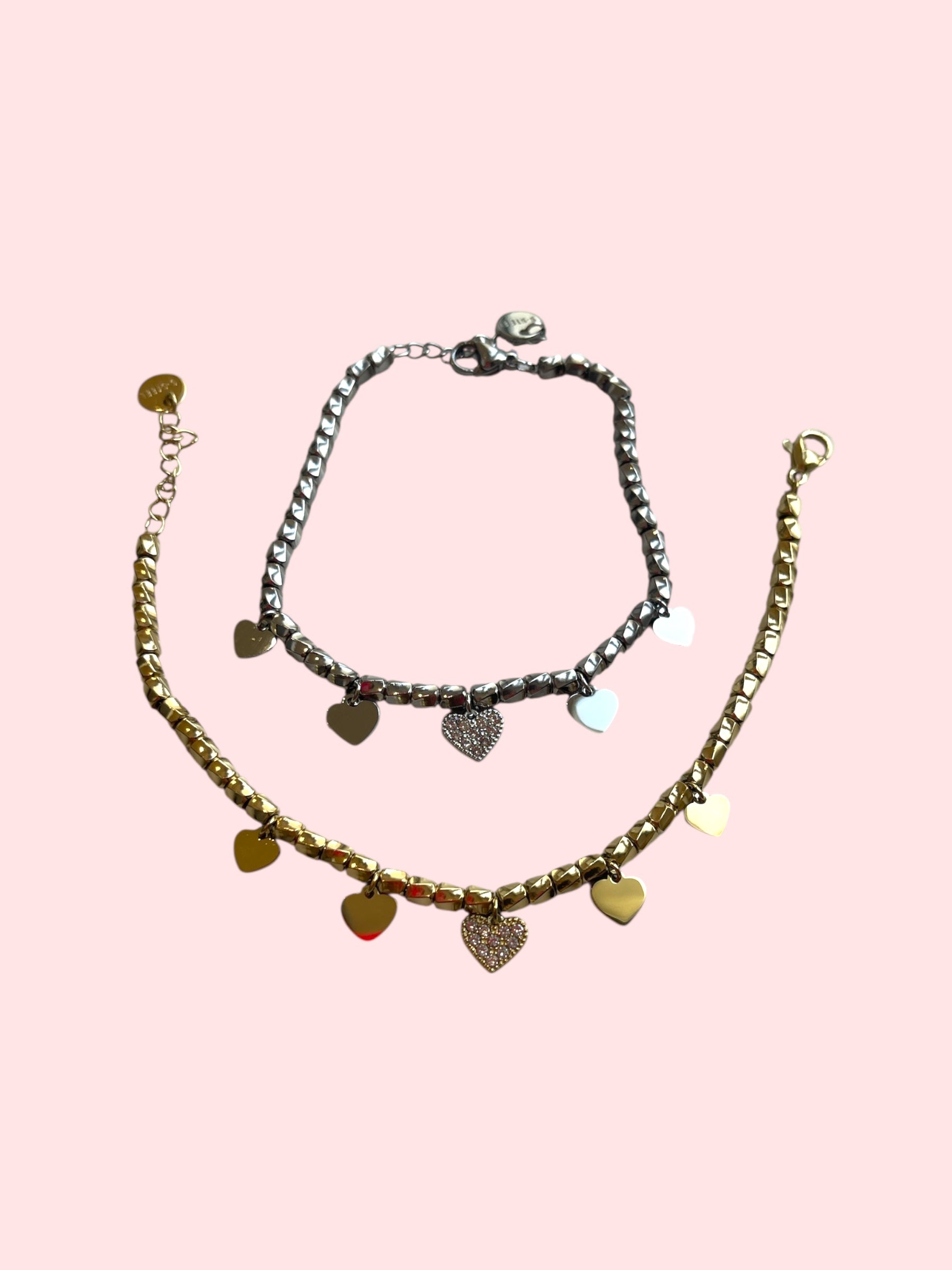 Bracciale cuoricini