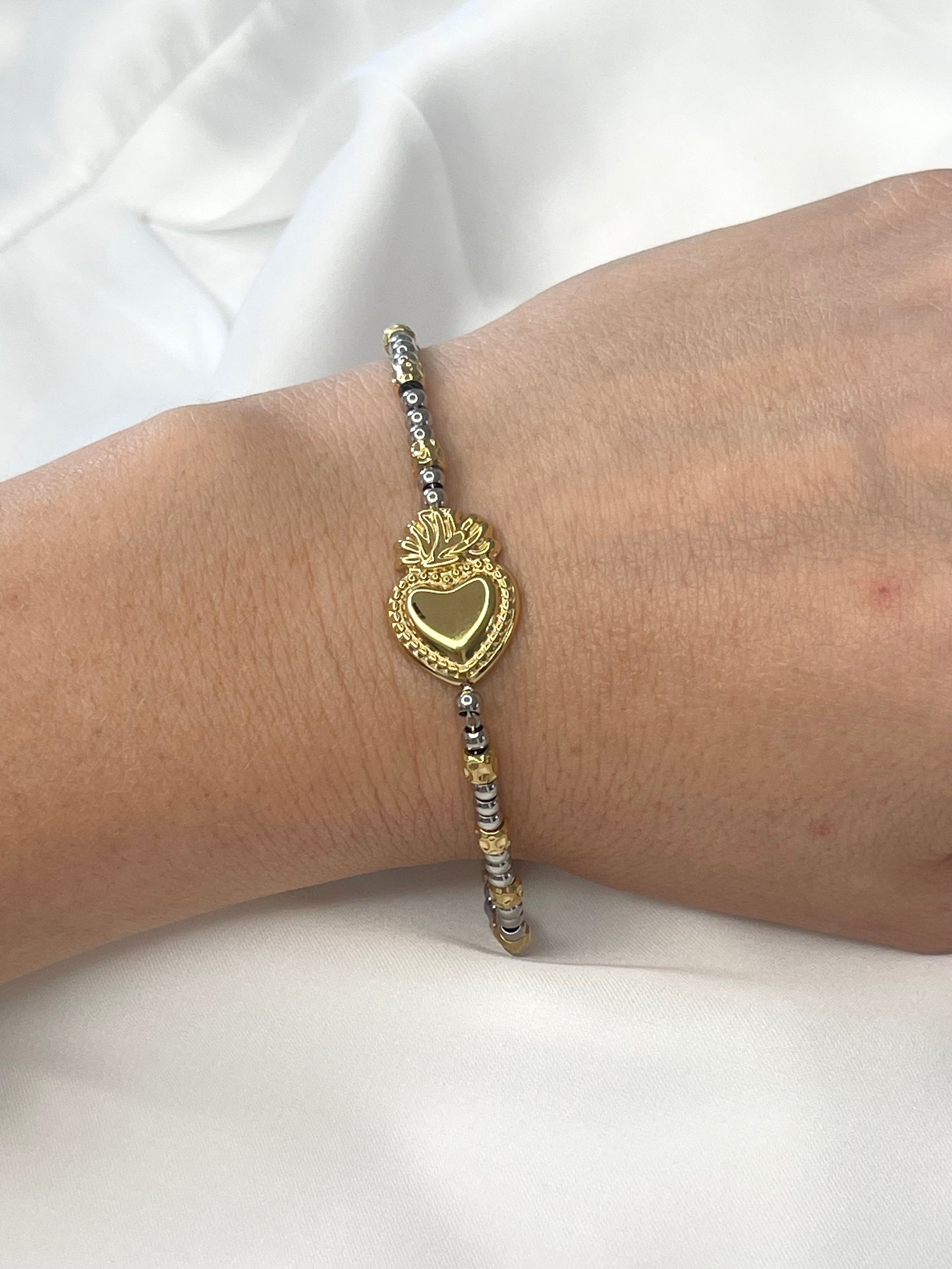 Bracciale cuore sacro