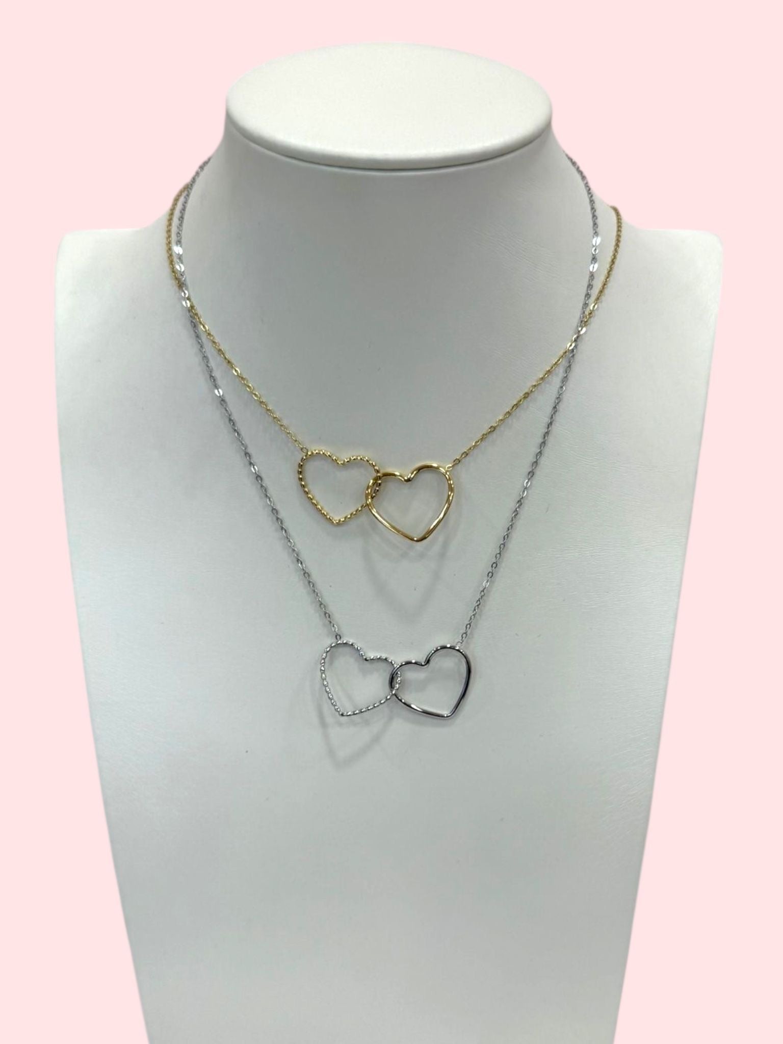 Collana doppio cuore