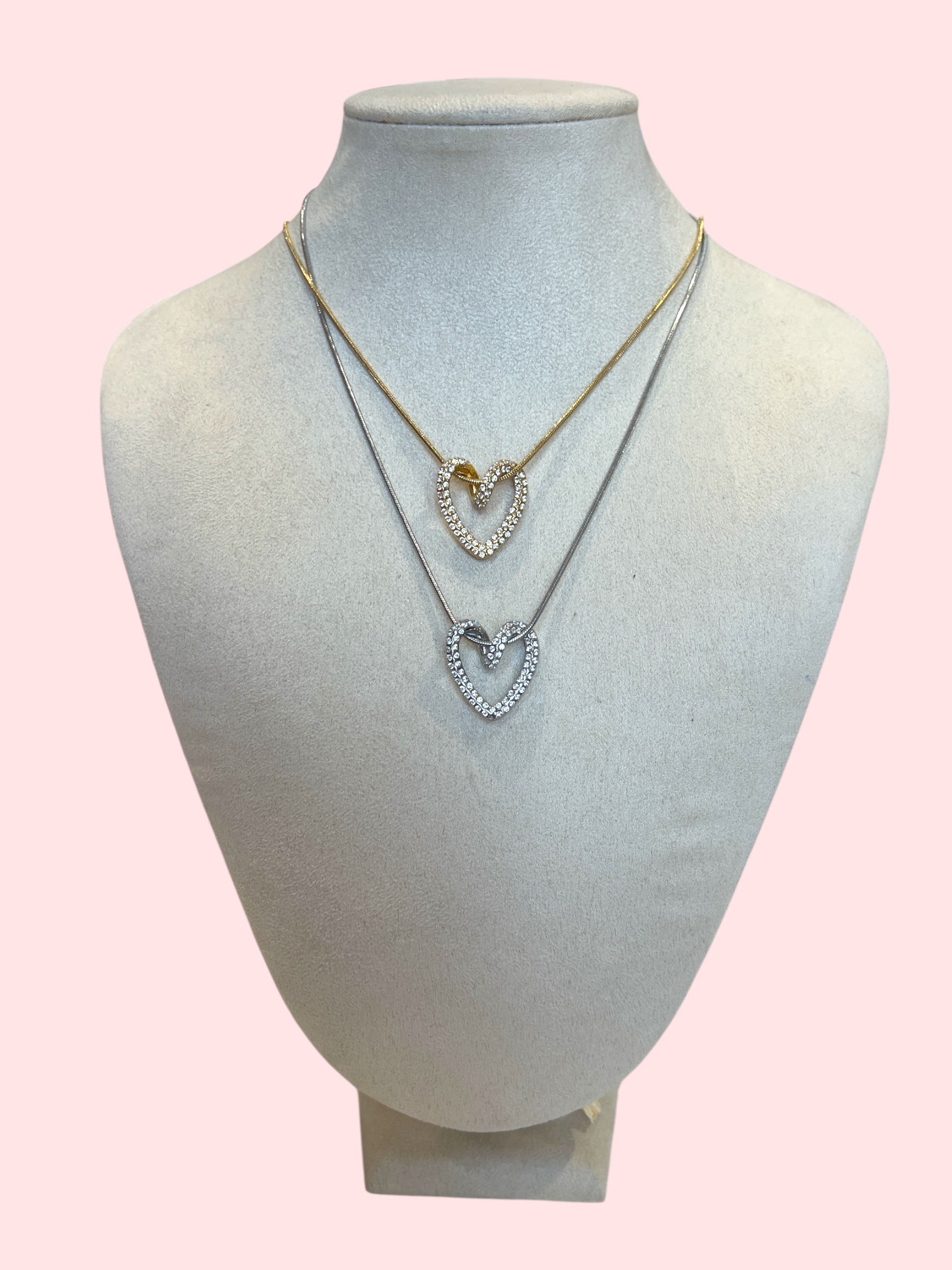 Collana cuore intreccio